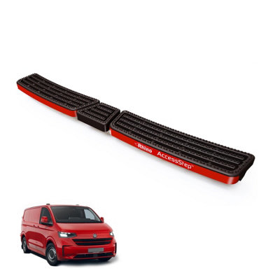 Rhino Accessstep For Vw Transporter (2024+)Van Rear Safety Access StepNo Reverse Sensors (Black)(Ss340B) from B&Q