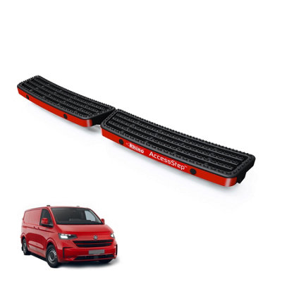 Rhino Accessstep For Vw Transporter (2024+)Van Rear Safety Access StepWith Reverse Sensors (Black)(Ss240Br) from B&Q