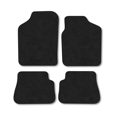 Car Mat Co Hyundai I10 (2009-2012) Car Mats Black Carpet Tailored Fit Easy Clean from B&Q