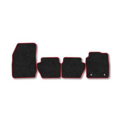 Car Mat Co Car Mats Compatible With Ford Fiesta Van (2008-2011) (Mk6) Red Trim Carpet Tailored Fit Car Floor Mats Set Accessory Custom Fit from B&Q