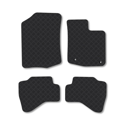 Car Mat Co Citroen C1 (2012-2014) Rubber Car Mats Heavy-Duty Tailored Fit from B&Q