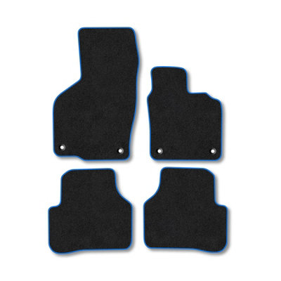 Car Mat Co Car Mats Compatible With Vw Passat (2005-2015) (Cc) Blue Trim Carpet Tailored Fit Car Floor Mats Set Accessory Custom Fit from B&Q