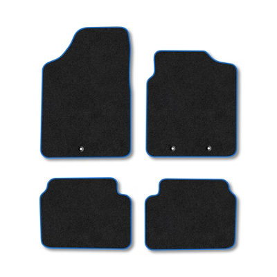 Car Mat Co Hyundai I10 2009-2014 Car Mats Blue Trim Carpet Tailored  Easy Clean Clips from B&Q
