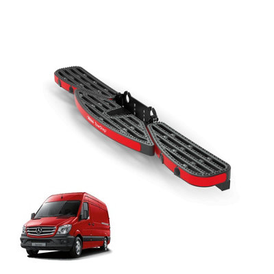B&Q -  Towstep For Mercedes Sprinter (2006-2018) Van Rear Safety Access Step With Towing Compatibility No Reverse Sensors (Ts11B)