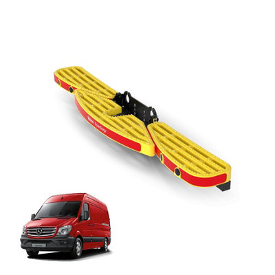 B&Q -  Towstep For Mercedes Sprinter (2006-2018) Van Rear Safety Access Step With Towing Compatibility No Reverse Sensors (Ts11Y)