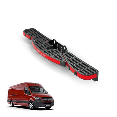 B&Q -  Towstep For Mercedes Sprinter (2018+)Van Rear Safety Access Step With Towing CompatibilityWith Connect+(Ts11Boe)