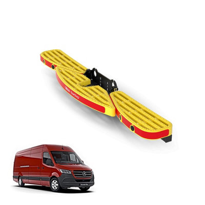 B&Q -  Towstep For Mercedes Sprinter (2018+) Van Rear Safety Access Step With Towing Compatibility With Reverse Sensors (Ts11Yr)