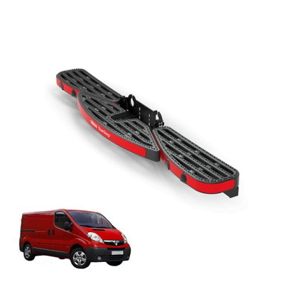 B&Q -  Towstep For Vauxhall Vivaro (2001-2014) Van Rear Safety Access Step With Towing Compatibility No Reverse Sensors (Ts11B)