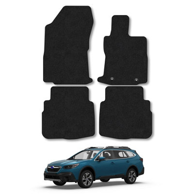Car Mat Co Subaru Outback Estate (2019+) Car Mats Black Carpet Tailored Easy Clean Non Slip from B&Q