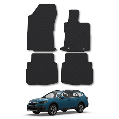 Car Mat Co Subaru Outback Estate 2019+ Rubber Car Mats Tailored Non Slip Waterproof Durable from B&Q
