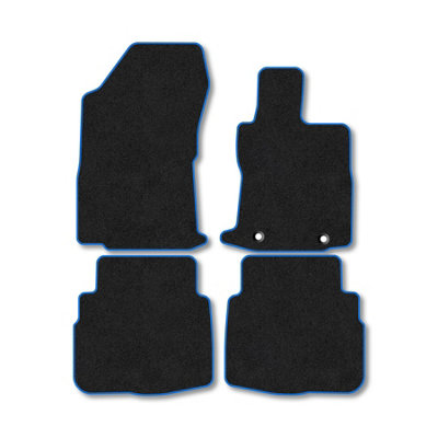 Car Mat Co Subaru Outback Estate (2019+) Premium Car Mats Tufted-Pile Carpet Blue Trim Tailored Fit Car Accessories Durable Set from B&Q