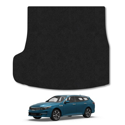 Car Mat Co Kia Optima Estate (2015-2020) Boot Liner Tailored Accessory Protector Anti-Slip Durable Pet Friendly Carpet Black Trim from B&Q