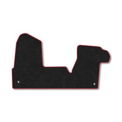 Car Mat Co Renault Master (2025+) Premium Car Mats Tufted-Pile Carpet Red Trim Tailored Fit Car Accessories Durable Set from B&Q