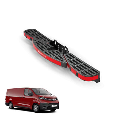 B&Q -  Towstep For Toyota Proace (2016-2024) Van Rear Safety Access Step With Towing Compatibility With Reverse Sensors (Ts11Br)