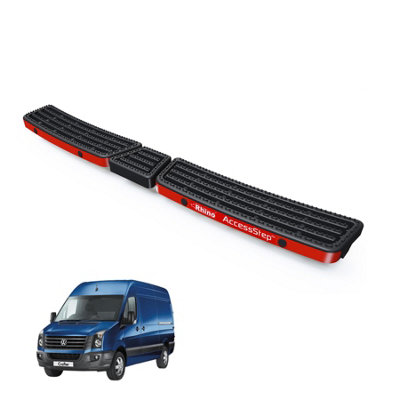 B&Q -  Accessstep For Vw Crafter (2006-2017)Van Rear Safety Access StepWith Reverse Sensors (Black)(Ss319Br)