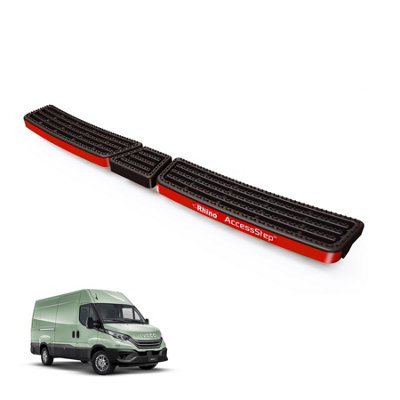 Rhino Accessstep For Iveco Daily (2014+)Van Rear Safety Access StepNo Reverse Sensors (Black)(Ss316B) from B&Q