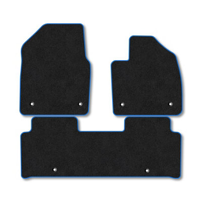 Car Mat Co Kia Ev6 (2021+) Premium Car Mats Tufted-Pile Carpet Blue Trim Tailored Fit Car Accessories Durable Set from B&Q