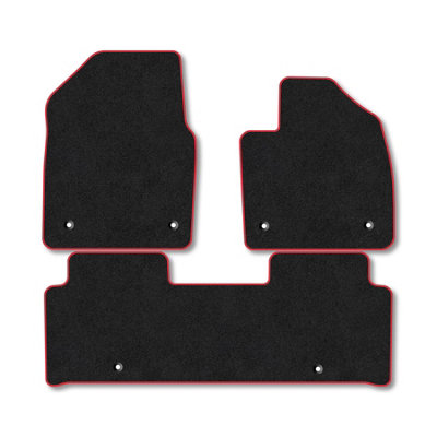 Car Mat Co Kia Ev6 (2021+) Premium Car Mats Tufted-Pile Carpet Red Trim Tailored Fit Car Accessories Durable Set from B&Q