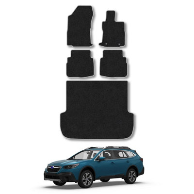 Car Mat Co Subaru Outback Estate (2019+) Car Mats Tailored Fit Grey Trim Accessory Carpet Car Accessories Floor Mat With Clips from B&Q