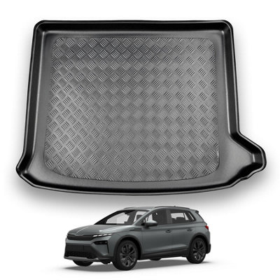 Nomad Skoda Elroq (2025+) Boot Liner (Upper Boot Position) Tailored Boot Protector Waterproof Raised Edges Custom Fit Accessory from B&Q