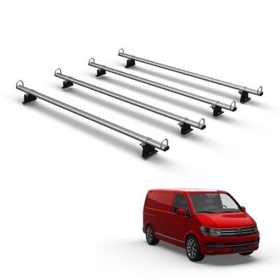 B&Q -  Vandemon Vw Transporter (2003-2024) 4 Bar Roof Rack Heavy Duty Van Roof Bars For Commercial Secure Load Carrying System Uk Made