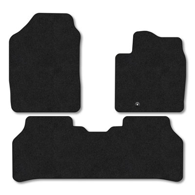 B&Q -  Hyundai Inster (2025+) Car Mats Black Carpet Tailored Easy Clean Non Slip