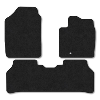 B&Q -  Hyundai Inster (2025+) Premium Car Mats Tufted-Pile Carpet Black Trim Tailored Fit Car Accessories Durable Set