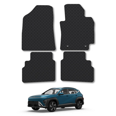 Car Mat Co Hyundai Kona (Petrol / Hybrid ModelsNot For Ev) (2024+) Rubber Car Mats from B&Q