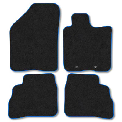 Car Mat Co Suzuki Swift (Mild-Hybrid Models) (2024+) Premium Car Mats Tufted-Pile Carpet Blue Trim Tailored Fit Car Accessories Durable Set from B&Q
