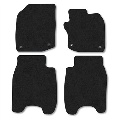 Car Mat Co Honda Civic (Petrol Models) (2012-2017) Premium Car Mats Tufted-Pile Carpet Black Trim Tailored Fit Car Accessories Durable Set from B&Q