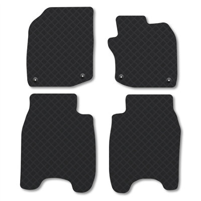 Car Mat Co Honda Civic (Petrol Models) (2012-2017) Rubber Car Mats Tailored Non Slip from B&Q