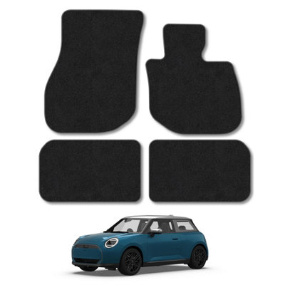Car Mat Co Mini Countryman Electric (U25E) (2024+) Car Mats Accessories Tailored Carpet Floor Mats Non Slip Grey Trim Accessory Full from B&Q