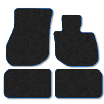 Car Mat Co Mini Countryman Electric (U25E) (2024+) Premium Car Mats Tufted-Pile Carpet Blue Trim Tailored Fit Car Accessories Durable Set from B&Q