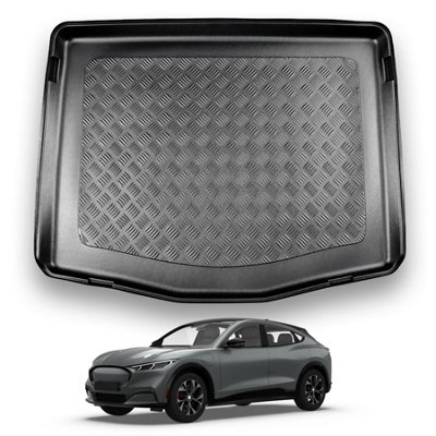 Nomad Ford Mustang Mach-E (2021+) Boot Liner Tailored Fit Boot Mat Protector Waterproof Raised Edges Easy Install All-Weather from B&Q