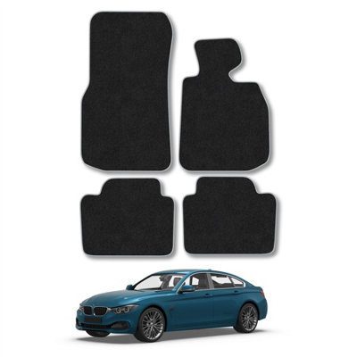 Car Mat Co Bmw 4 Series F36 Gran Coupe 2013-2020 Car Mats Grey Trim Carpet Tailored Fit from B&Q