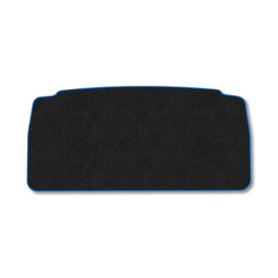 B&Q -  Citroen C2 Premium Boot Liner Tailored Accessory Protector Pet Friendly Tufted Carpet Blue Trim