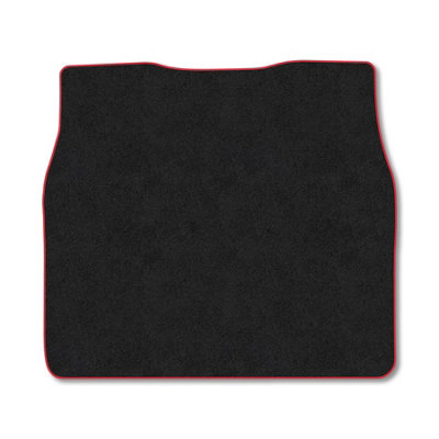 B&Q -  Citroen C4 Grand Picasso (2007-2013) Premium Boot Liner Tailored Accessory Protector Pet Friendly Tufted Carpet Red Trim