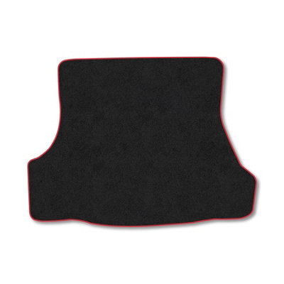 B&Q -  Ford Mondeo (1996-2006) (Hatchback) Premium Boot Liner Tailored Accessory Protector Pet Friendly Tufted Carpet Red Trim