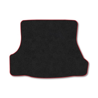 B&Q -  Ford Mondeo (2000-2006) (Hatchback) Premium Boot Liner Tailored Accessory Protector Pet Friendly Tufted Carpet Red Trim