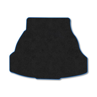 B&Q -  Honda Accord (2008-2015) (Saloon) Premium Boot Liner Tailored Accessory Protector Pet Friendly Tufted Carpet Blue Trim