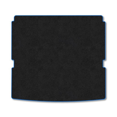 B&Q -  (Lower Floor) Peugeot E3008 (2024+) Premium Boot Liner Tailored Accessory Protector Pet Friendly Tufted Carpet Blue Trim