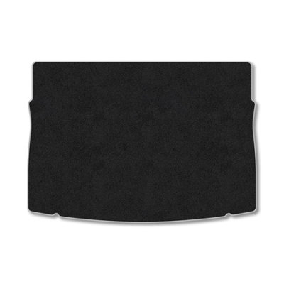 B&Q -  Vw Golf Mk7 Hatchback (2012-2020) Premium Boot Liner Tailored Accessory Protector Pet Friendly Tufted Carpet Grey Trim