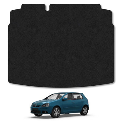 Car Mat Co Vw Golf Mk5 (2003-2009) Premium Boot Liner Tailored Accessory Protector Pet Friendly Tufted Carpet Black Trim from B&Q