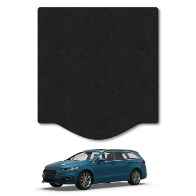 Car Mat Co Ford Mondeo Estate (2014-2022) Premium Boot Liner Tailored Accessory Protector Pet Friendly Tufted Carpet Black Trim from B&Q