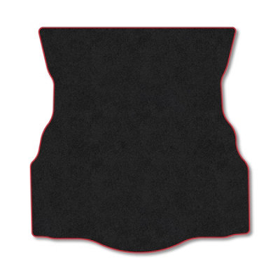 B&Q -  Ford Mondeo Hatchback (2014-2022) Premium Boot Liner Tailored Accessory Protector Pet Friendly Tufted Carpet Red Trim