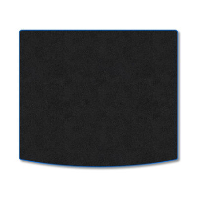 B&Q -  Seat Ateca (2016+) Premium Boot Liner Tailored Accessory Protector Pet Friendly Tufted Carpet Blue Trim