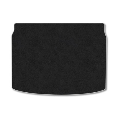 B&Q -  Nissan Qashqai (2013-2021) (Upper Boot) Premium Boot Liner Tailored Accessory Protector Pet Friendly Tufted Carpet Grey Trim