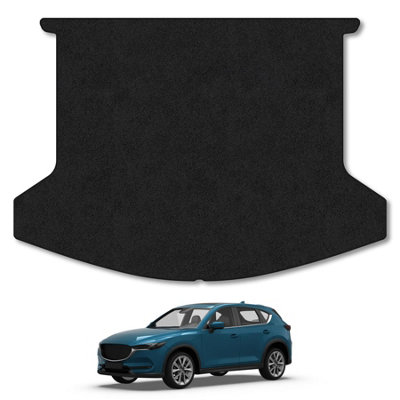 Car Mat Co Mazda Cx-5 (2017+) Premium Boot Liner Tailored Accessory Protector Pet Friendly Tufted Carpet Black Trim from B&Q
