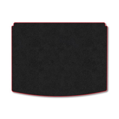 B&Q -  Kia Ev3 (2024+) (Lower Boot) Premium Boot Liner Tailored Accessory Protector Pet Friendly Tufted Carpet Red Trim