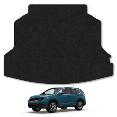 Car Mat Co Honda Cr-V (2012-2016) Premium Boot Liner Tailored Accessory Protector Pet Friendly Tufted Carpet Black Trim from B&Q